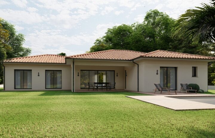 votre maison de 139m2 sur un terrain de 673m2 sur la commune de Le Porge au prix de 445000€ avec Alpha Constructions